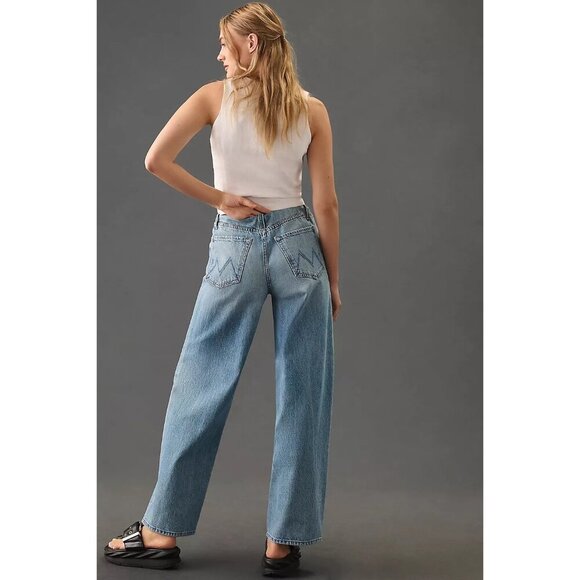 NWT MOTHER The Tucked Under Spinner High-Rise Wide-Leg Jeans Size 28 in Oh Snap - Picture 5 of 10